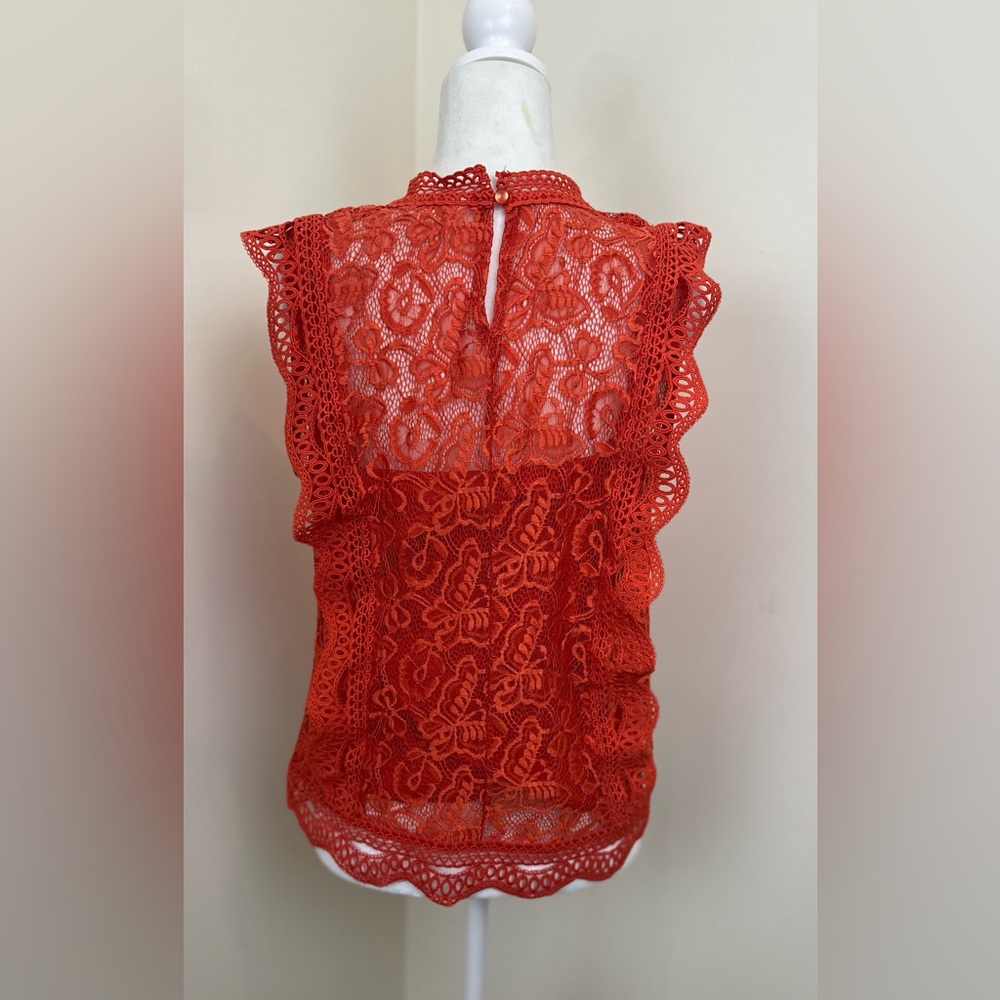 Women's Adiva Sleeveless Orange/Reddish
Lace Top & Tank Size Medium - Picture 4 of 6